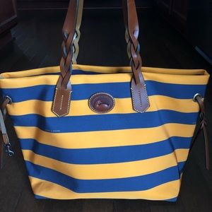 Dooney & Bourke striped tote/shoulder bag